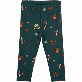 THE NEW Siblings June Bug AOP Holiday Leggings Modern Texture