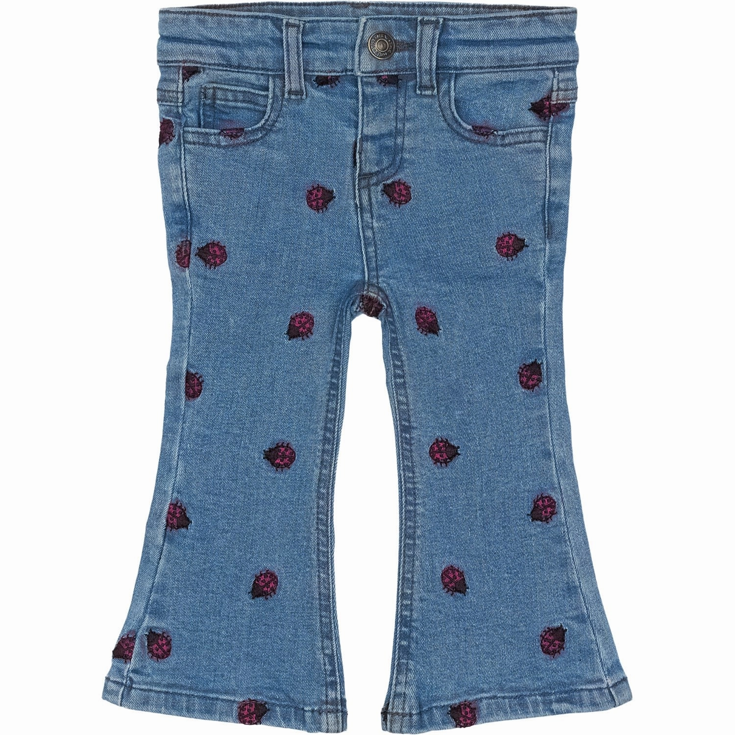 THE NEW Siblings Medium Blue Denim Mitty Flared Jeans Fashionable Texture