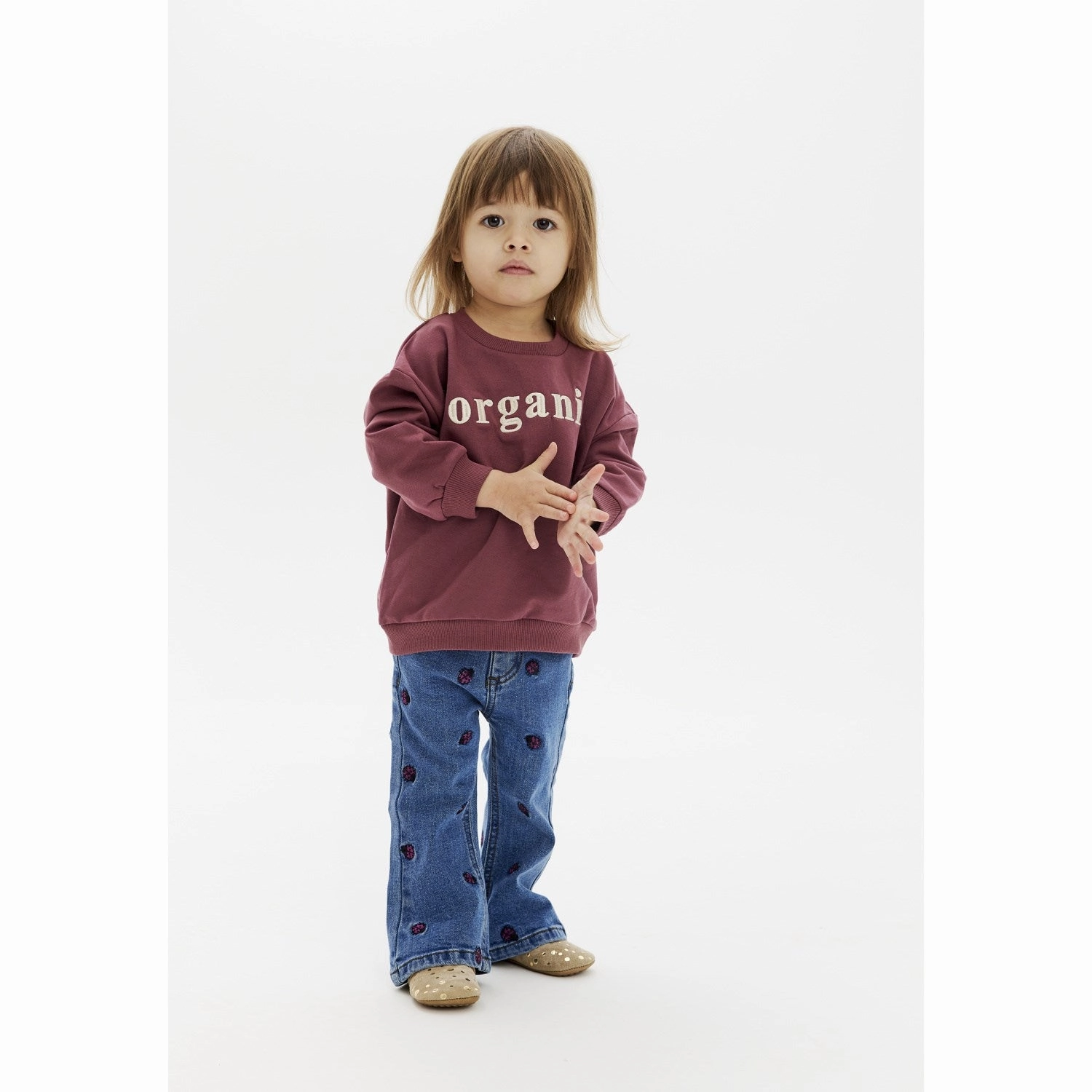 THE NEW Siblings Medium Blue Denim Mitty Flared Jeans Fashionable