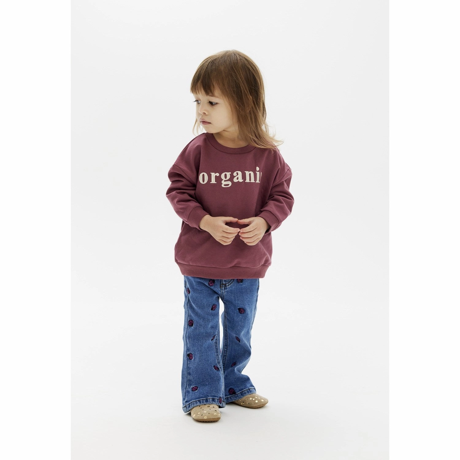 THE NEW Siblings Medium Blue Denim Mitty Flared Jeans Fashionable