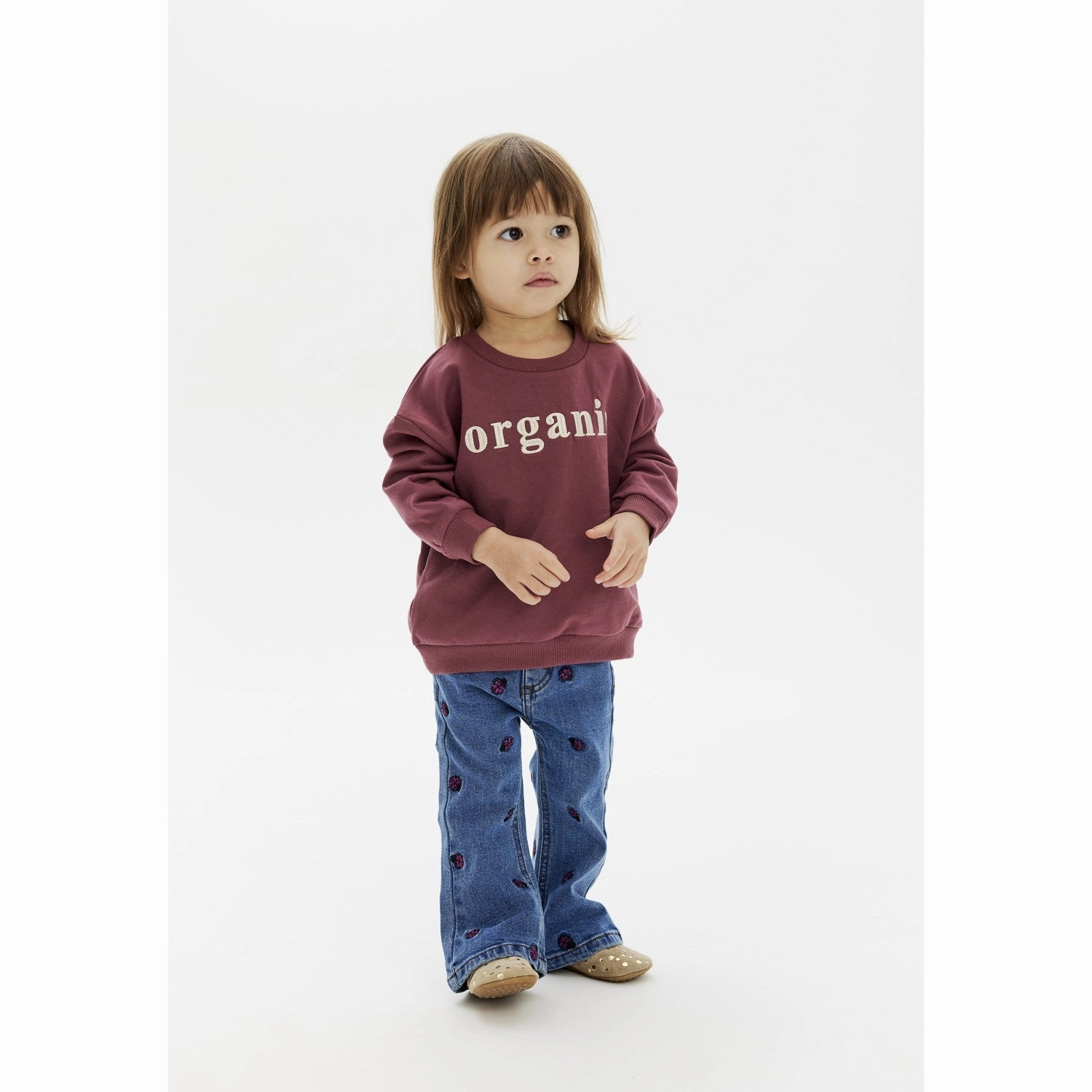 THE NEW Siblings Medium Blue Denim Mitty Flared Jeans Fashionable