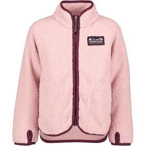 Timeless Didriksons Dusty Pink Gibbs Kids Fullzip Fleece Jacket 2 Finest