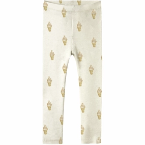 Timeless Lil'Atelier Turtledove Ice Cream Gavo Slim Leggings Stretchy