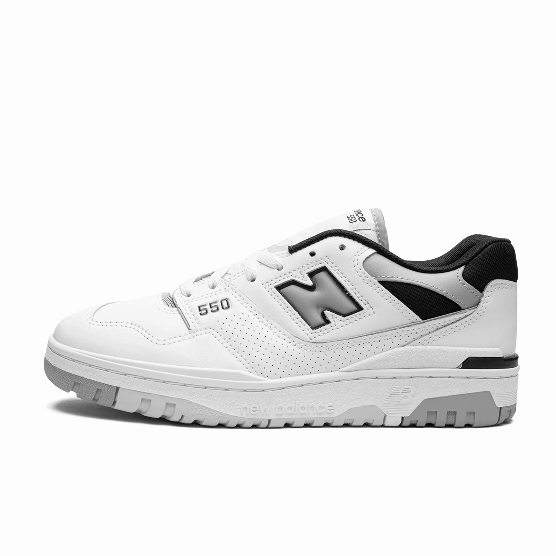 Timeless luxury New Balance 550 White Concrete Black High-quality materials