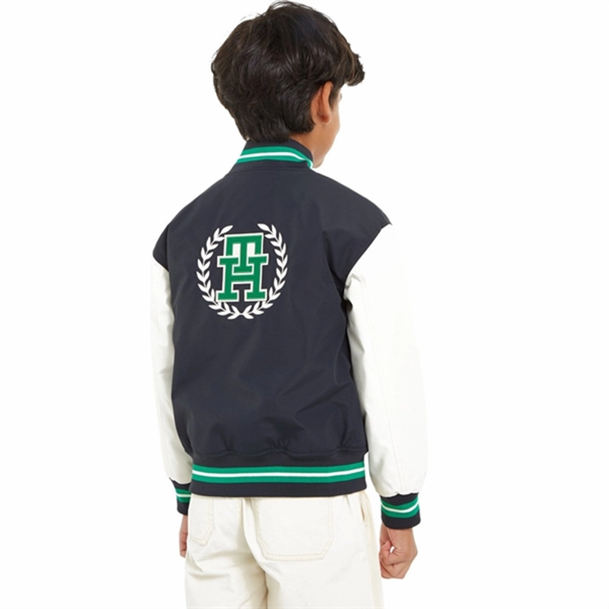 Tommy Hilfiger Varsity Jacket Desert Sky Patch