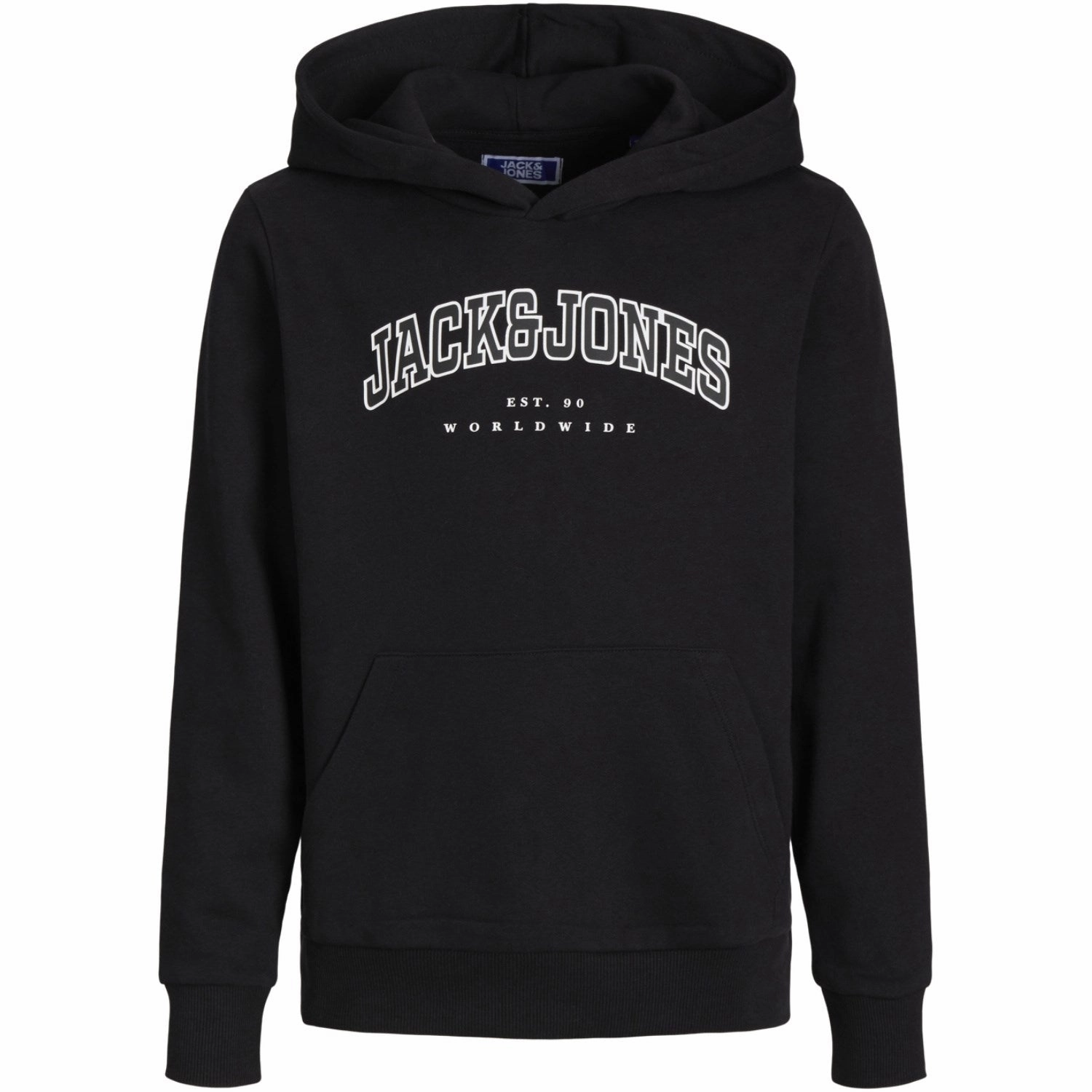 Jack & Jones Junior Black caleb Varsity Sweat Hoodie Noos Authentic Prized