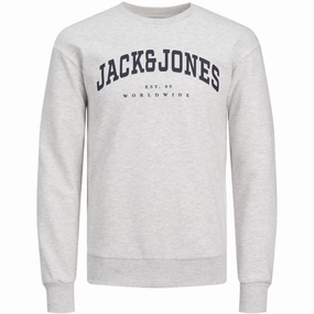 Trailblazer Jack & Jones Junior White Melange Caleb Varsity Sweatshirt Rare