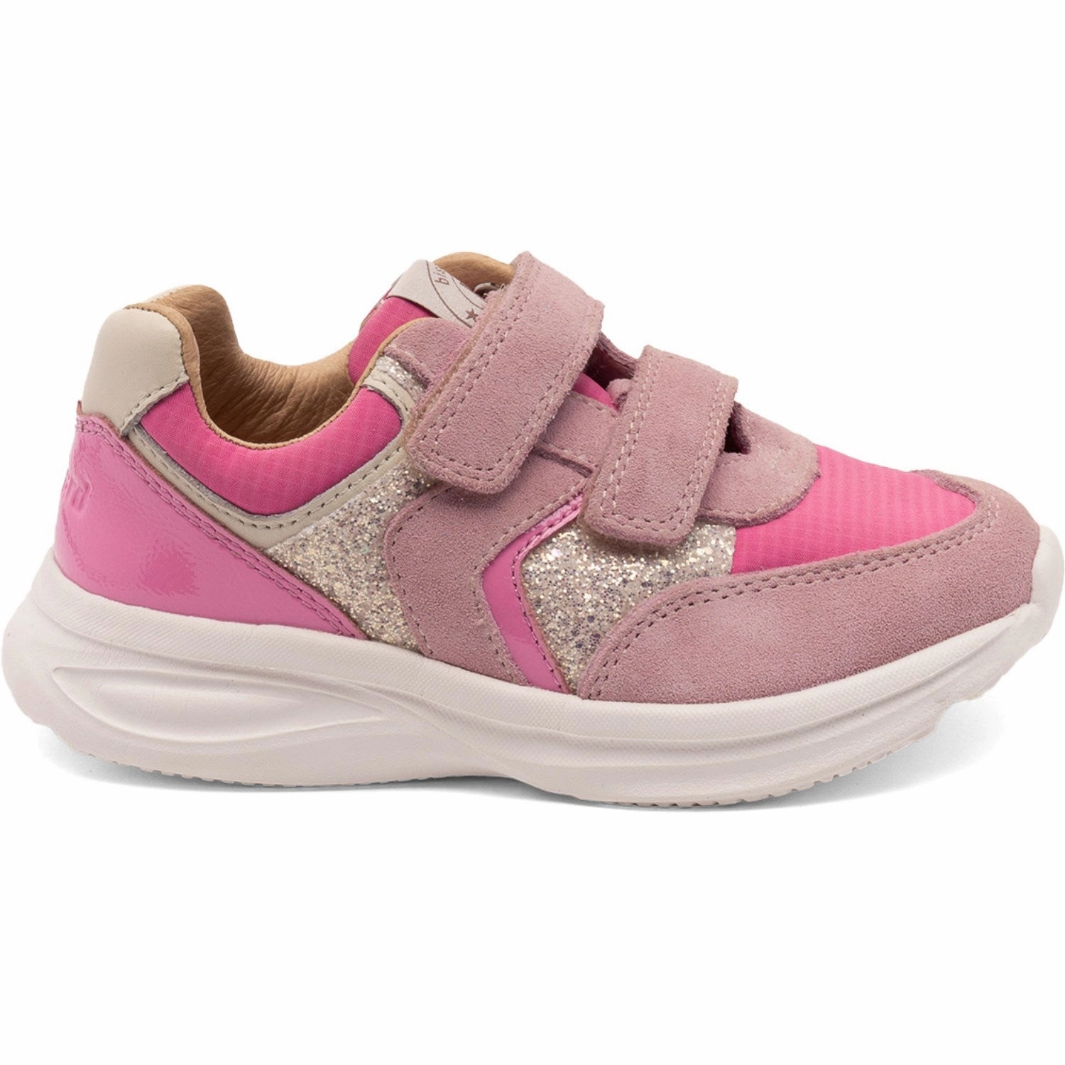 Travel shoes Bisgaard Blush Glitter Yuki Glitter Velcro Shoe
