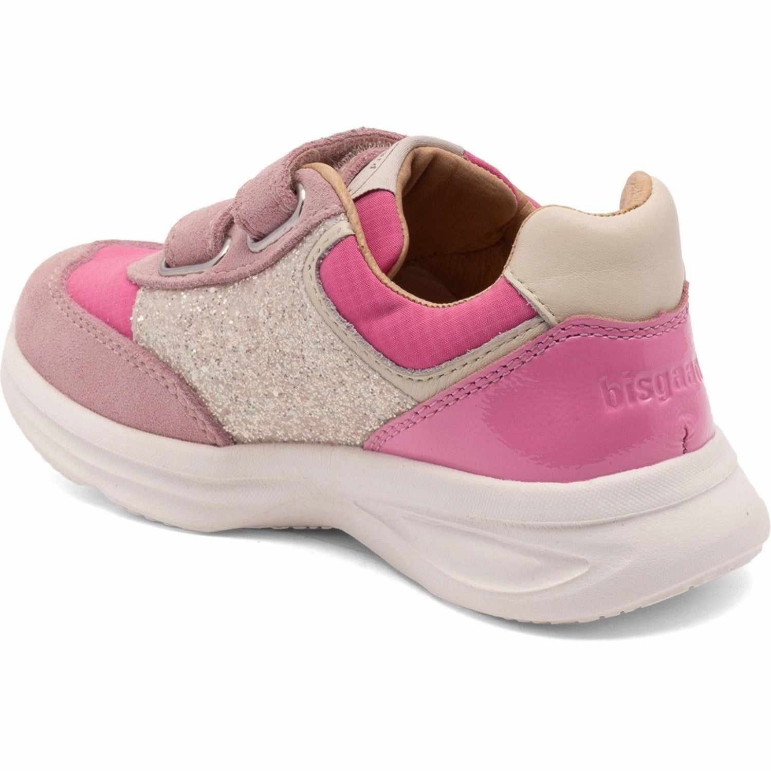 Travel shoes Bisgaard Blush Glitter Yuki Glitter Velcro Shoe