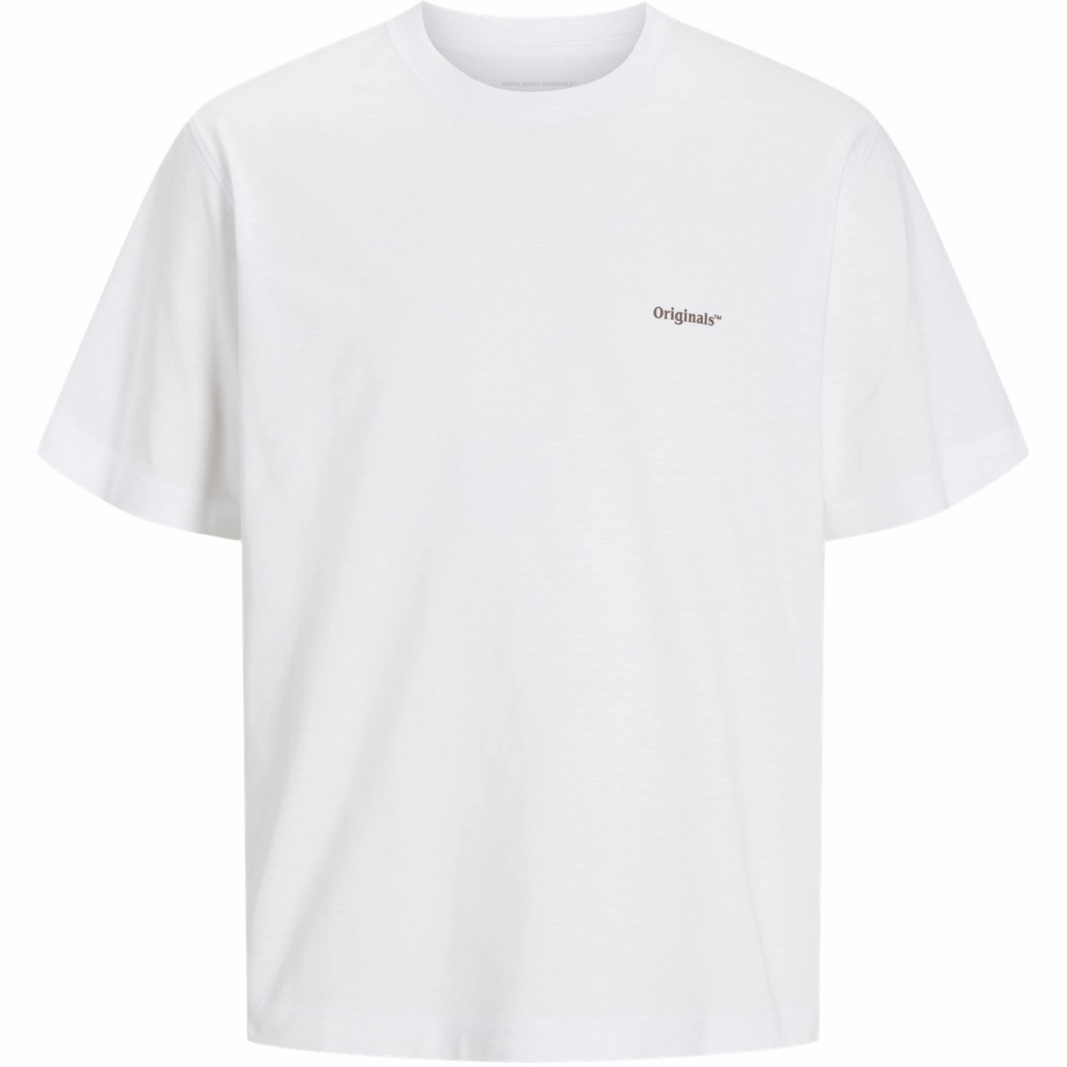 Trailblazer Jack & Jones Junior Bright White Palms Aros Easter Sketch T-Shirt Crew Neck Elegance