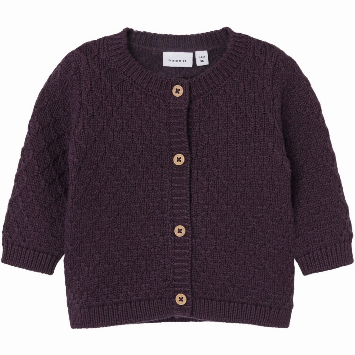 Name It Plum Perfect Lomille Knit Cardigan Cutting-edge Upscale