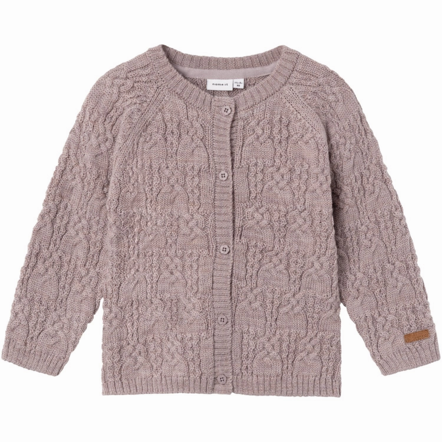 Name It Purple Dove Wrilla Wool Knit Cardigan Trend Retro