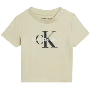 Trend Calvin Klein Monogram T-Shirt Green Haze Rare