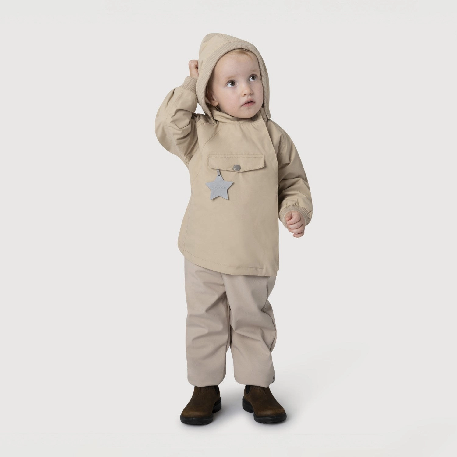Trend Mini A ture Sesame Wai Fleece Lined Spring Jacket. GRS
