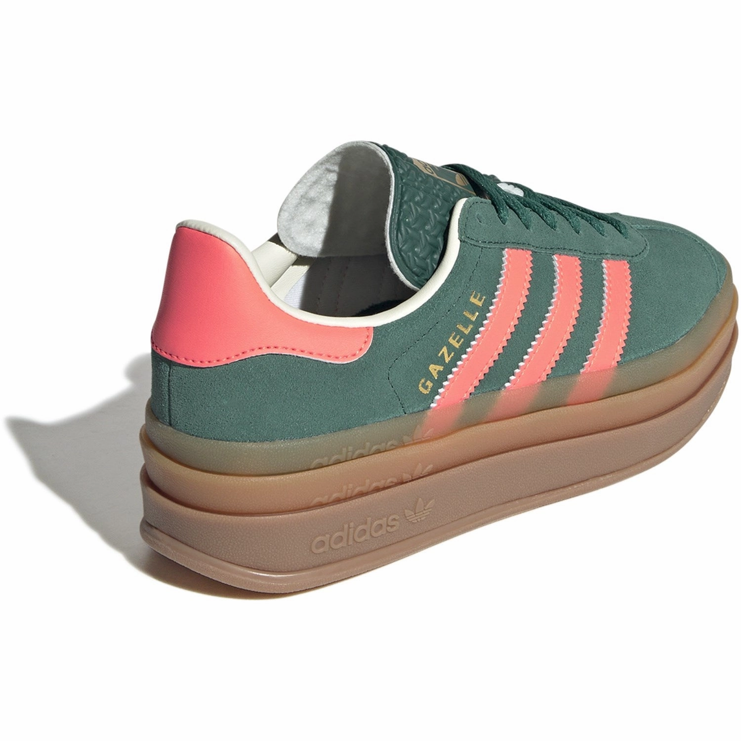 Trendy shoes adidas Originals Collegiate Green/Signal Coral/Cream White Gazelle Bold J Sneakers