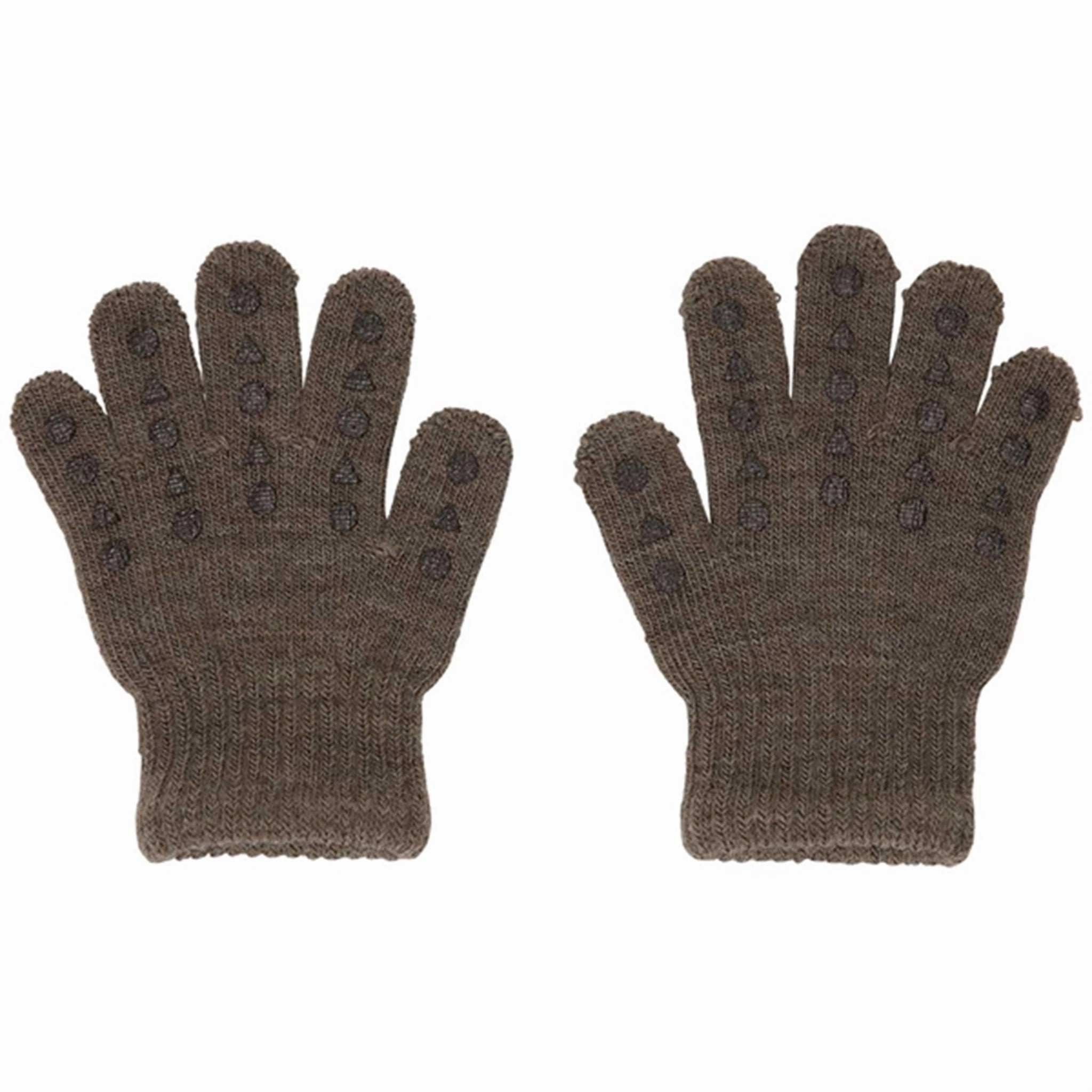 Tulle GObabyGO Grip Gloves Brown Melange Practical