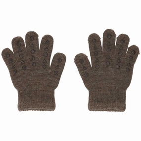 Tulle GObabyGO Grip Gloves Brown Melange Practical