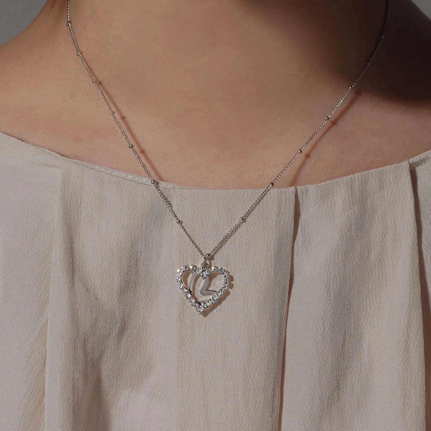 Twinkle Heart Necklace