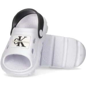 Unique Calvin Klein Comfy Sandal White/Black Iconic