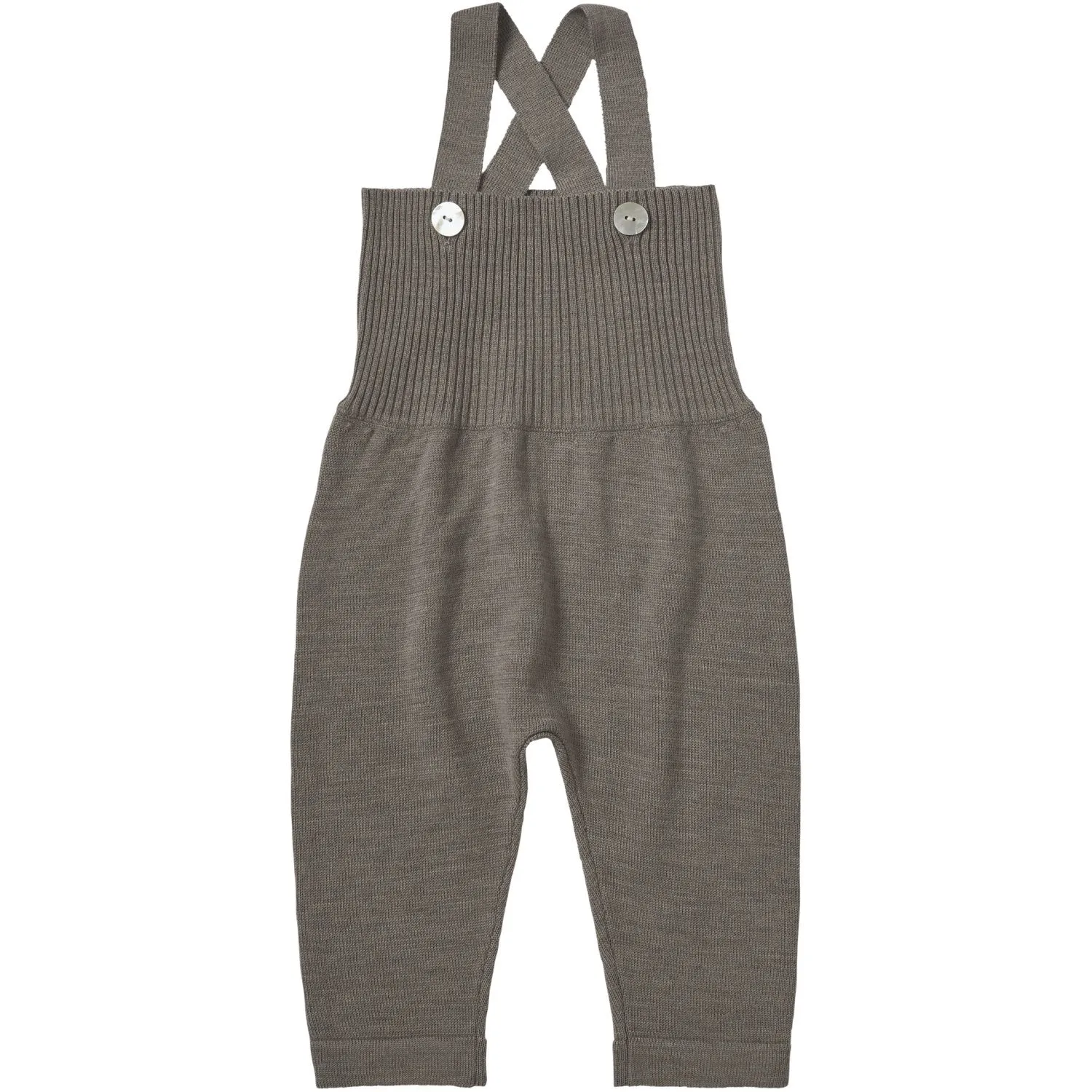 Unique FUB Hazel Melange Baby High Waist Overalls Fabric