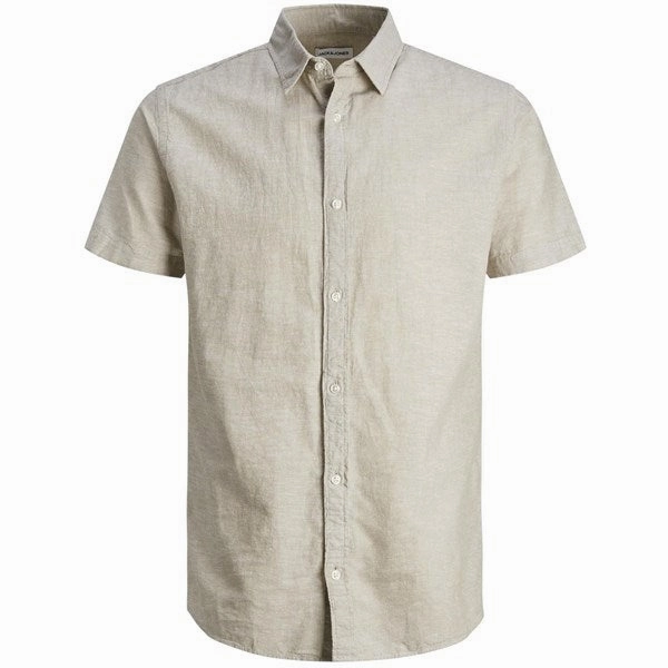 Jack & Jones Junior Crockery Linen Blend Shirt Expressive Timeless