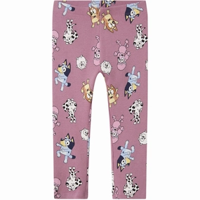 Unique Name It Mauve Orchid Nina Bluey Leggings Tulle