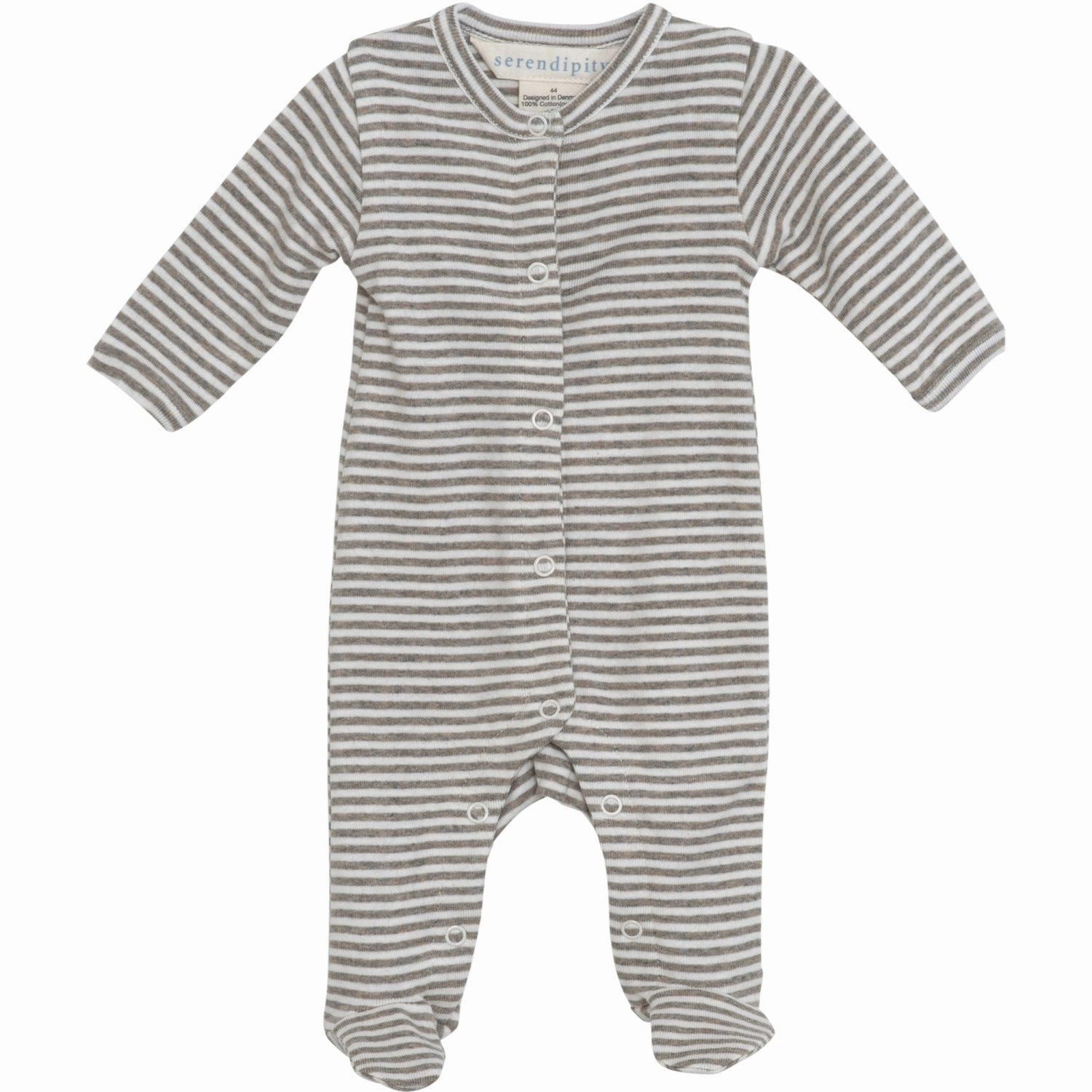 Unique Serendipity Taupe/Offwhite Suit With Feet Signature