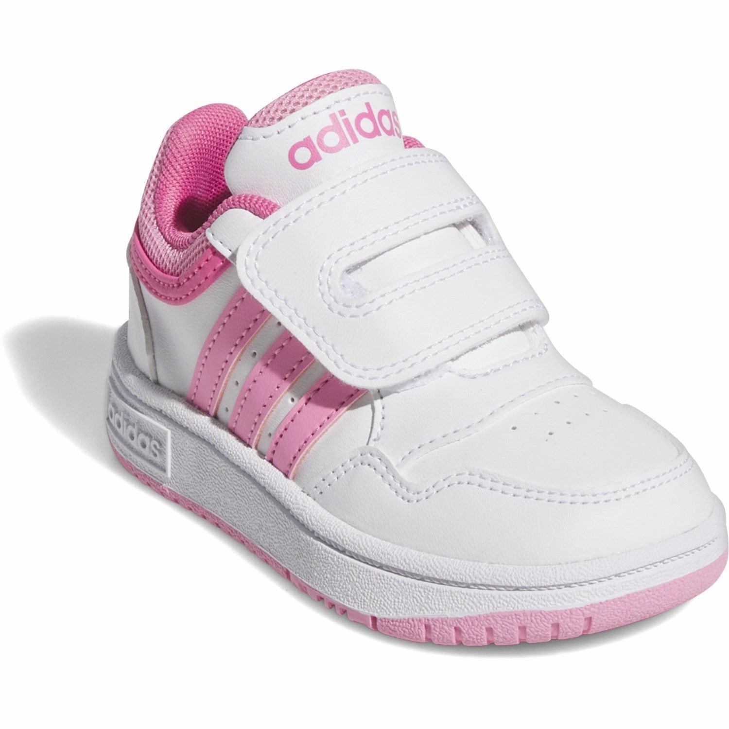 Unisex shoes adidas Originals Ftwr White/Bliss Pink/Pulse Magenta Hoops 3.0 Cf I Sneakers