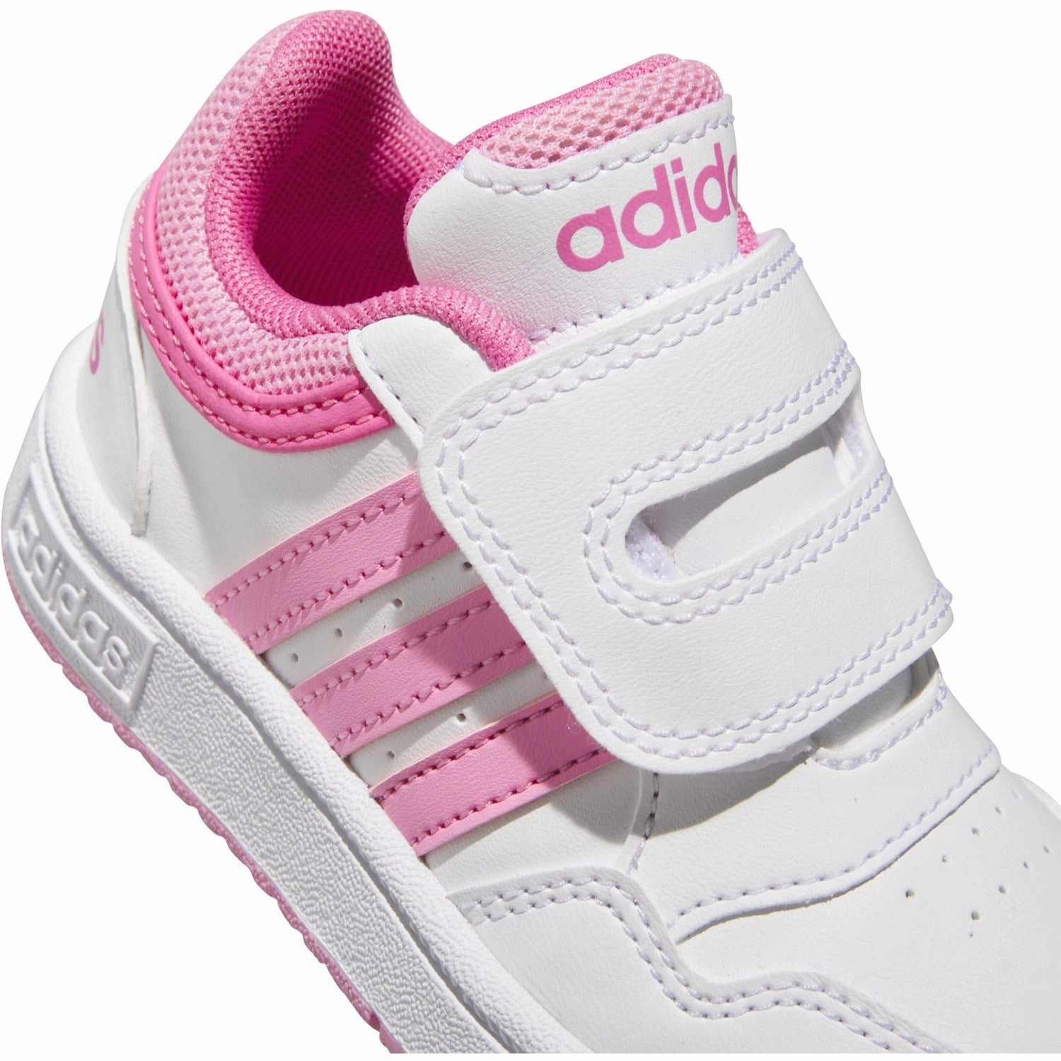 Unisex shoes adidas Originals Ftwr White/Bliss Pink/Pulse Magenta Hoops 3.0 Cf I Sneakers