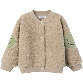Universal Name It Pure Cashmere Sand Regular Teddy Cardigan Lavish