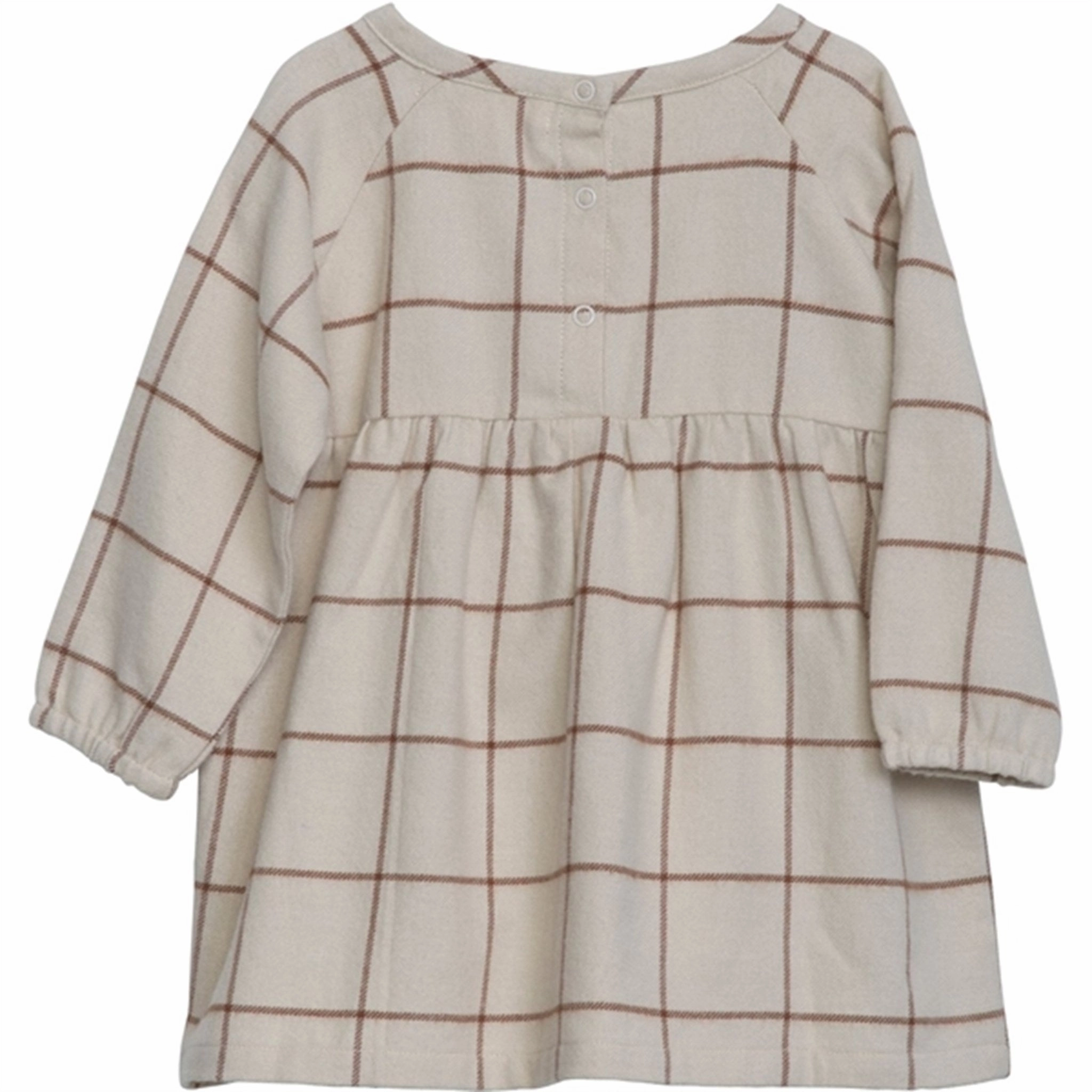 Upscale Serendipity Chocolatechecks Baby Brushed Dress Sophisticated