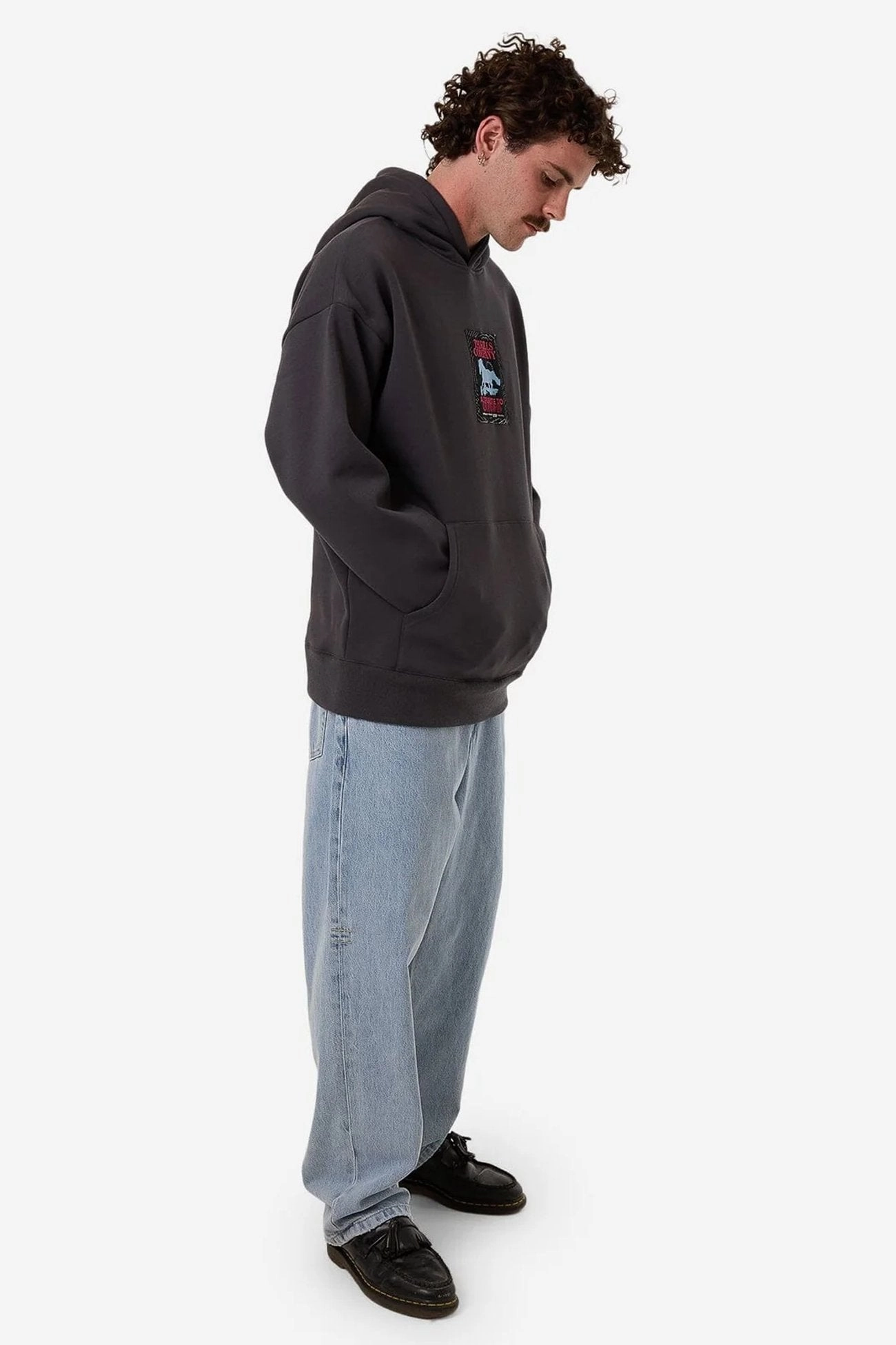 upcoming sale on amazon Chain Of Formation Slouch Pull On Hood Dark Charcoal