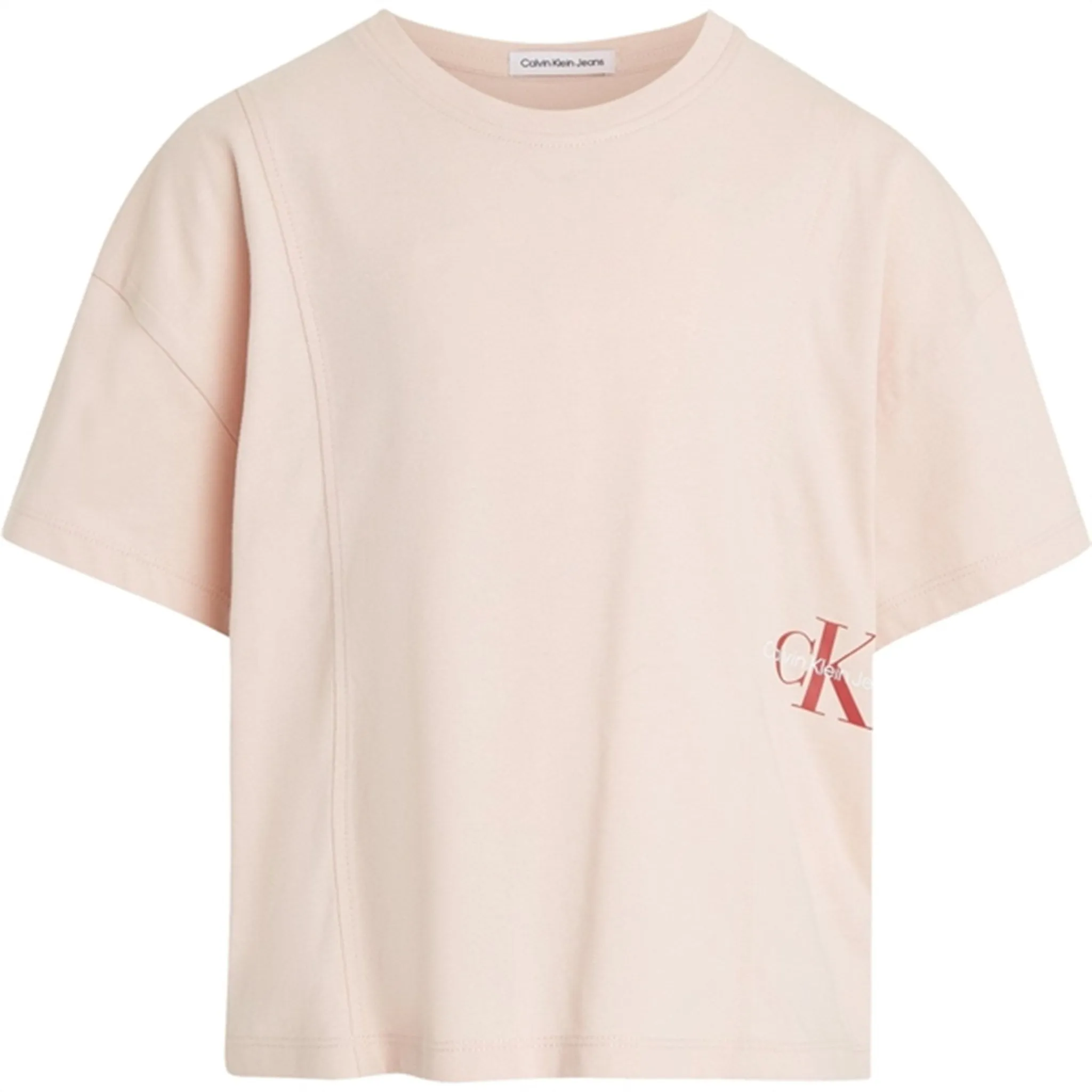 Creative Calvin Klein Monogram Off Placed T-Shirt Sepia Rose Sought-after