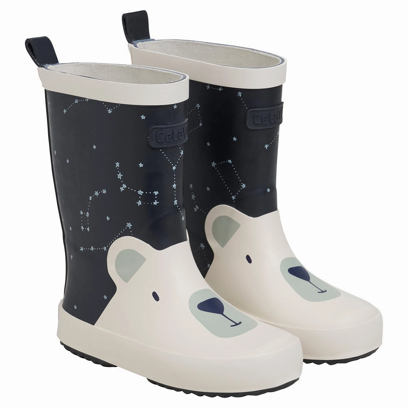 CeLaVi Navy Wellington Boots - Bear Vintage Renowned
