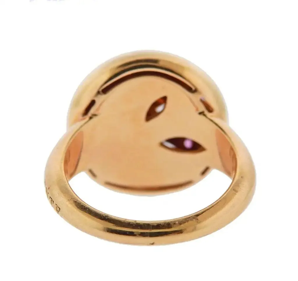 Valente Pink Sapphire Diamond Rose Gold Ring