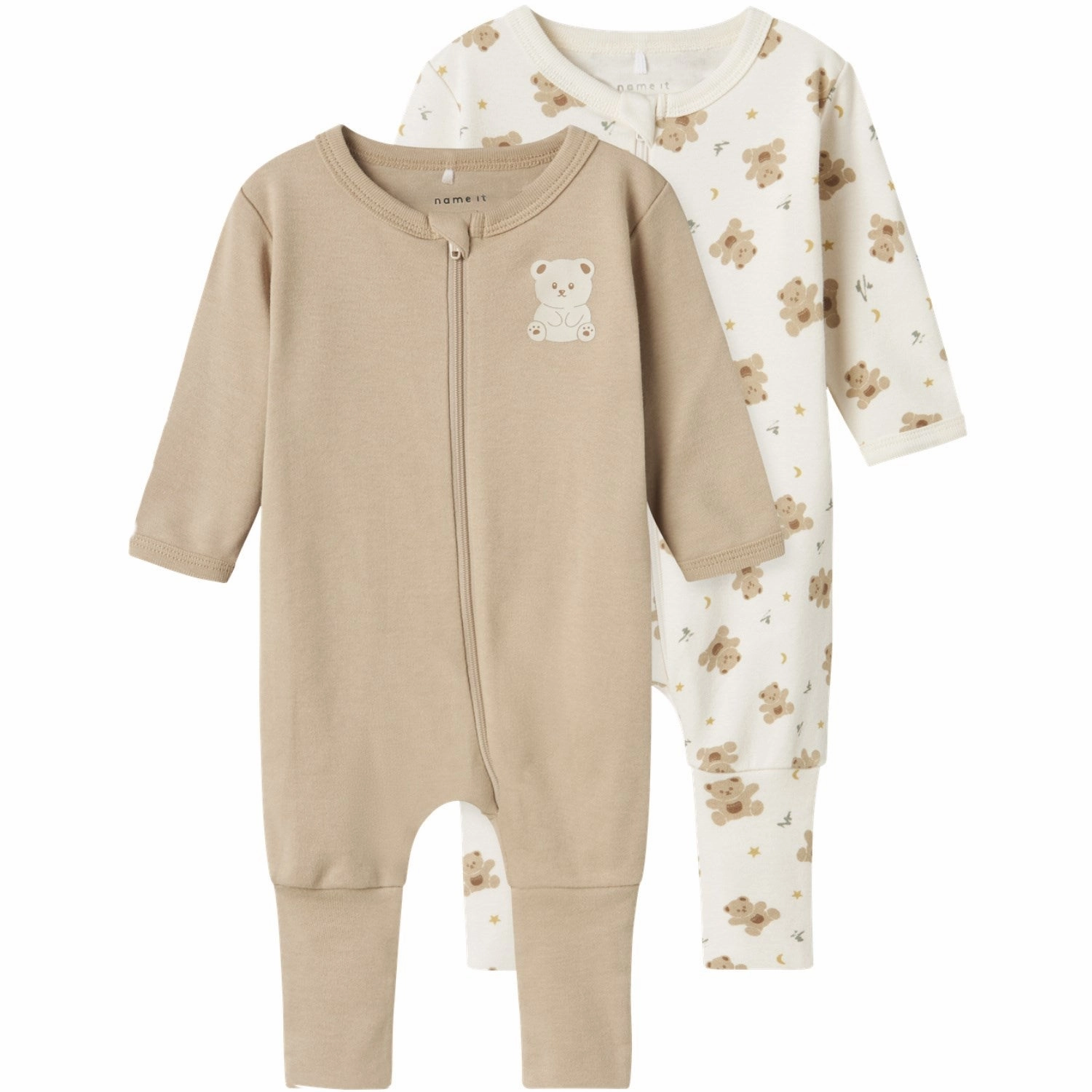 Exclusive Name It Jet Stream Nightsuit 2-pack Zip Jet Bear Noos Sumptuous