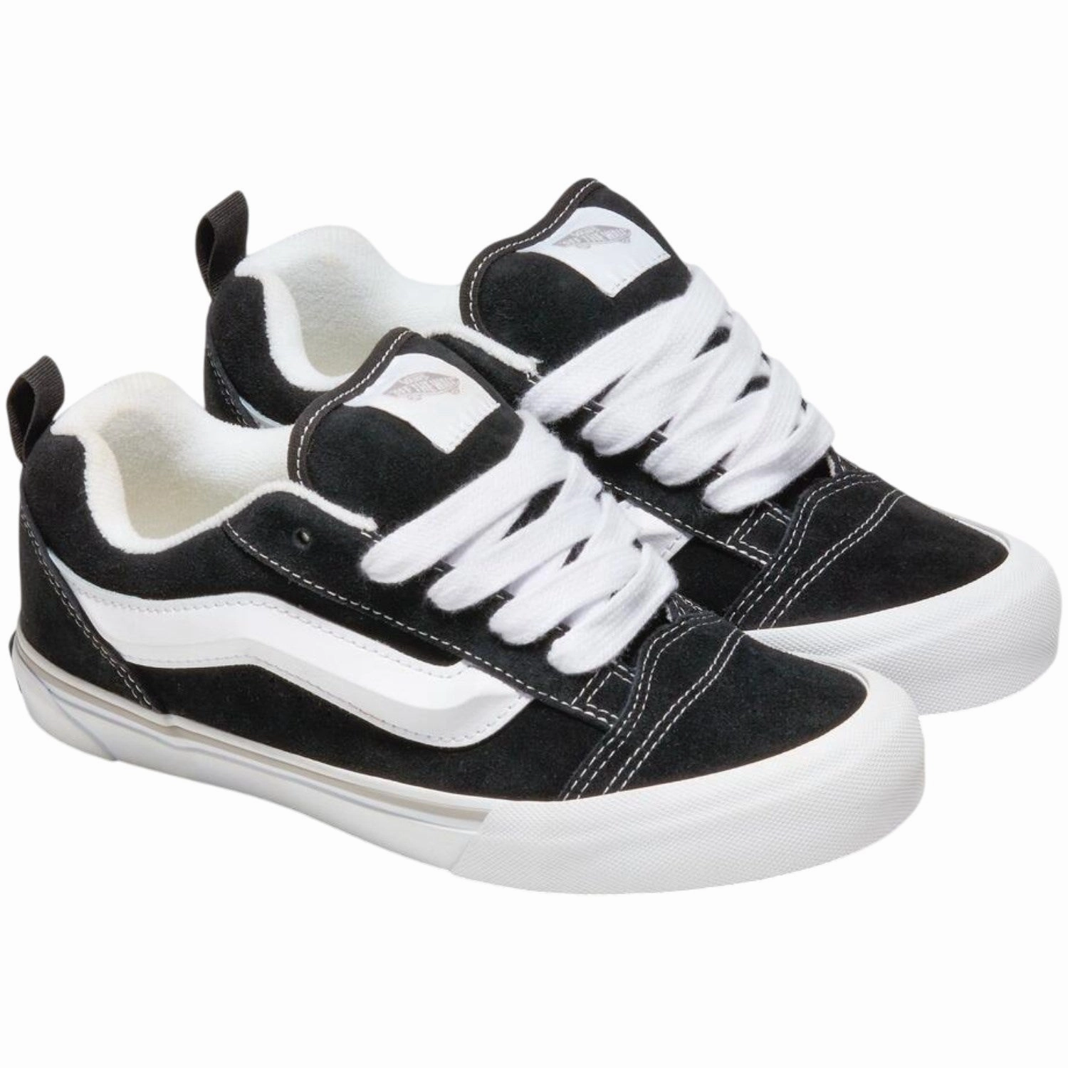 VANS Black/White Knu Skool Suede shoes Heels