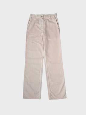 vans new arrivals Pantaloni Rosa Chiaro In Denim Effetto Delav new movie releases this week new arrival dress for women