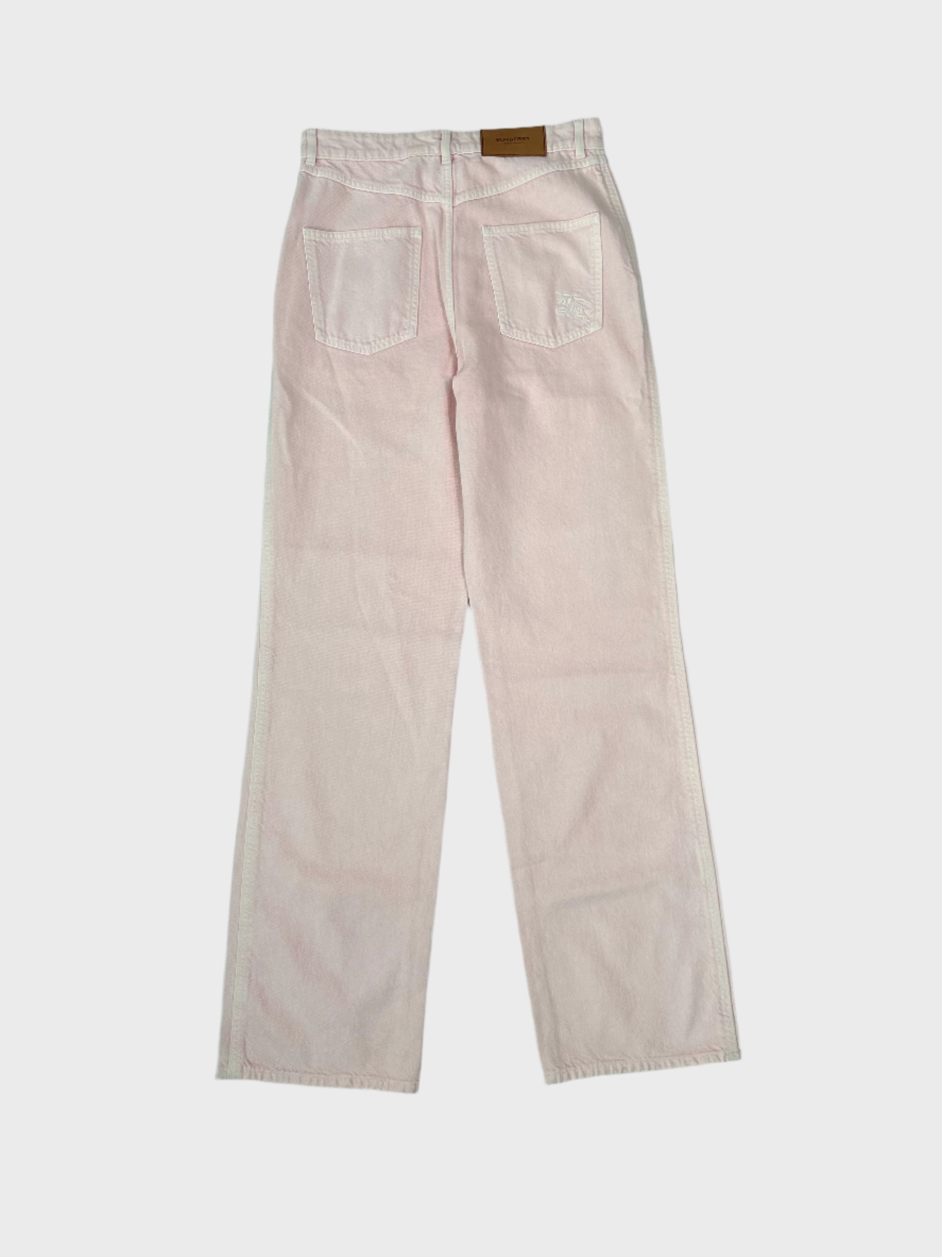 vans new arrivals Pantaloni Rosa Chiaro In Denim Effetto Delav new movie releases this week