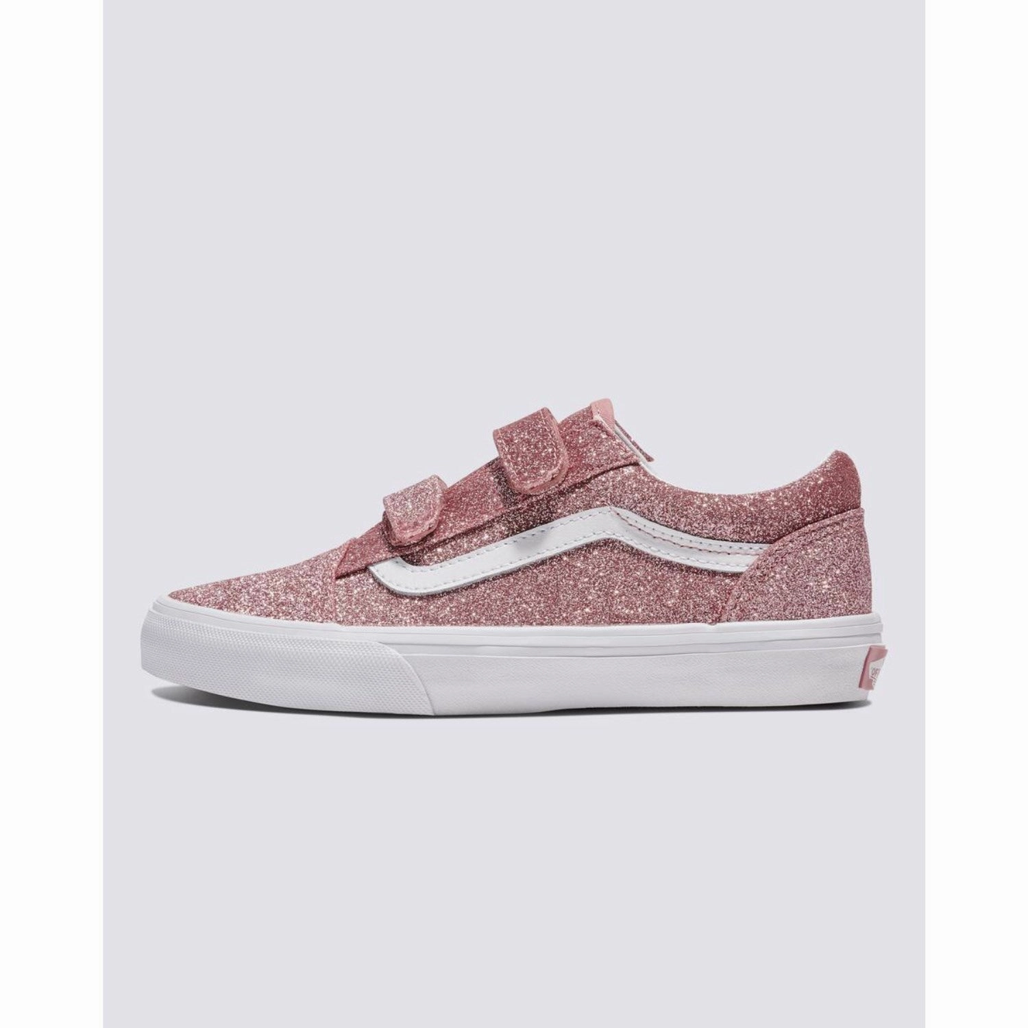VANS Rose Gold Old Skool V Glitter Bowling shoes