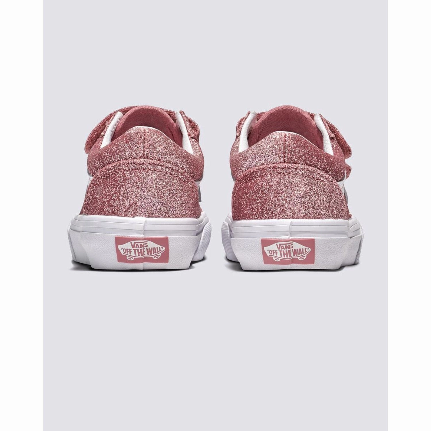VANS Rose Gold Old Skool V Glitter Bowling shoes