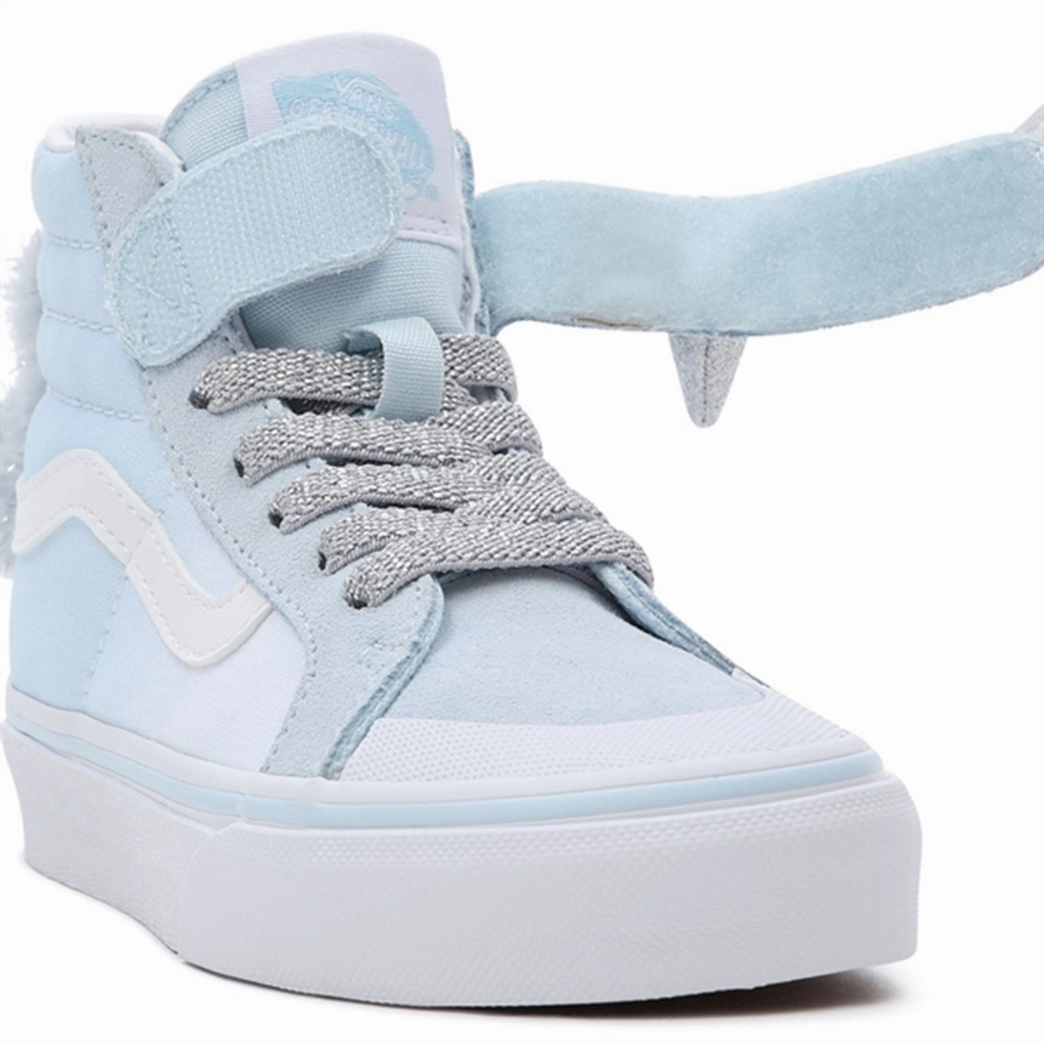VANS SK8 Hi Unicorn Delicate Blue Silver Shoes Metallic shoes