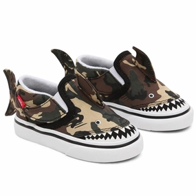VANS Slip-On Shark Camouflage Knee-high boots Basketball shoes