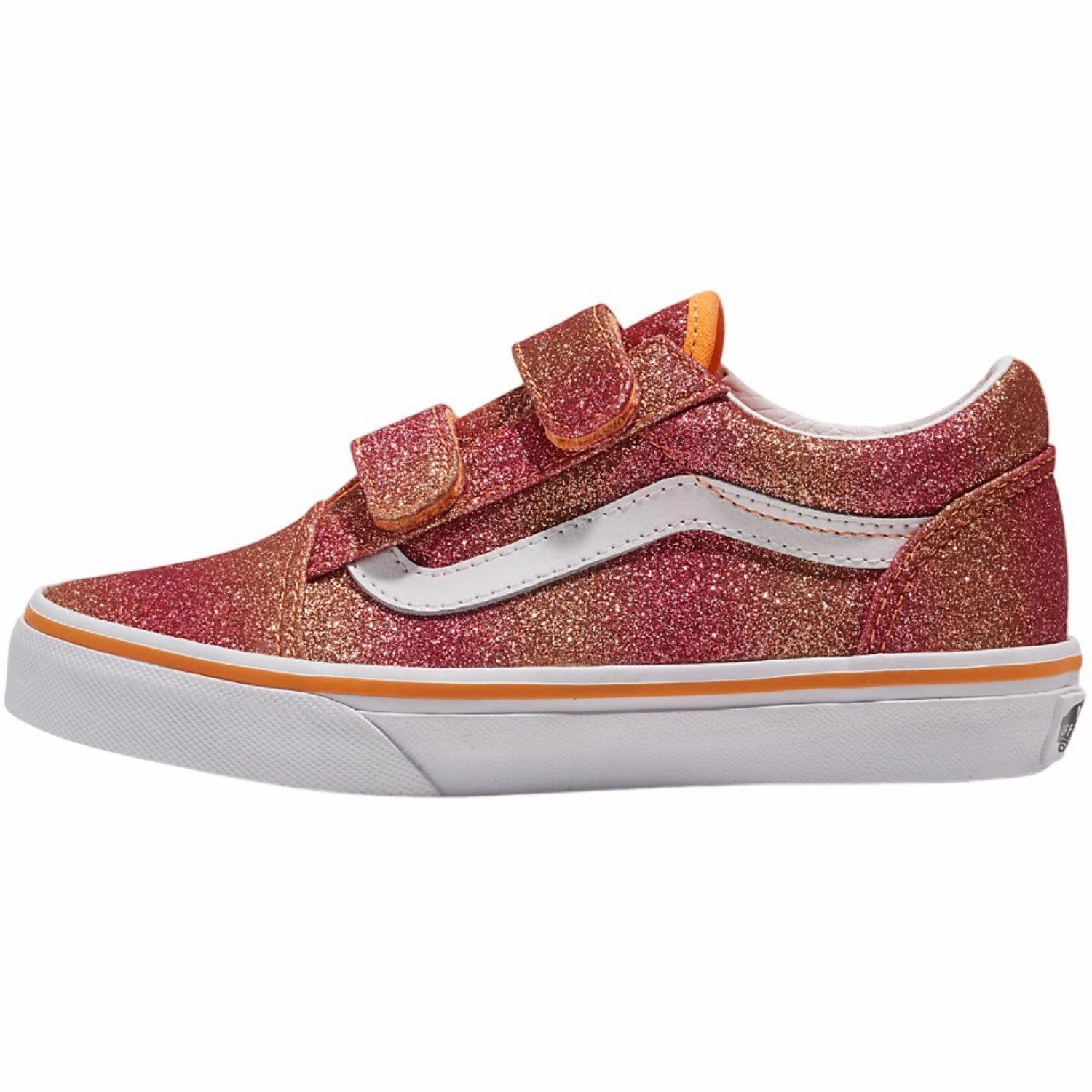 VANS Sunrise Glitter Multi/True White UY Old Skool V Sneakers Trainers