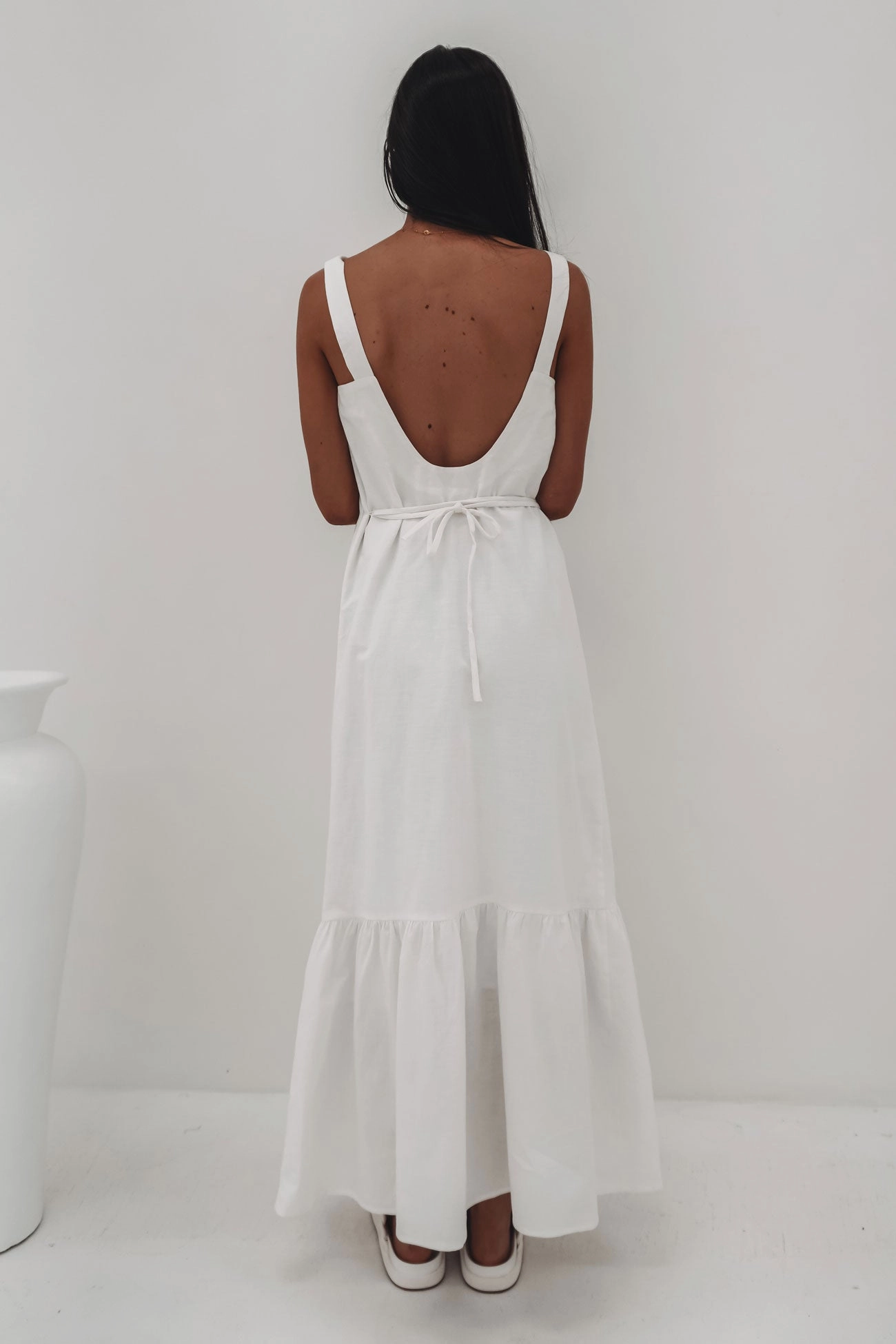 varley sale Willa Maxi Dress White