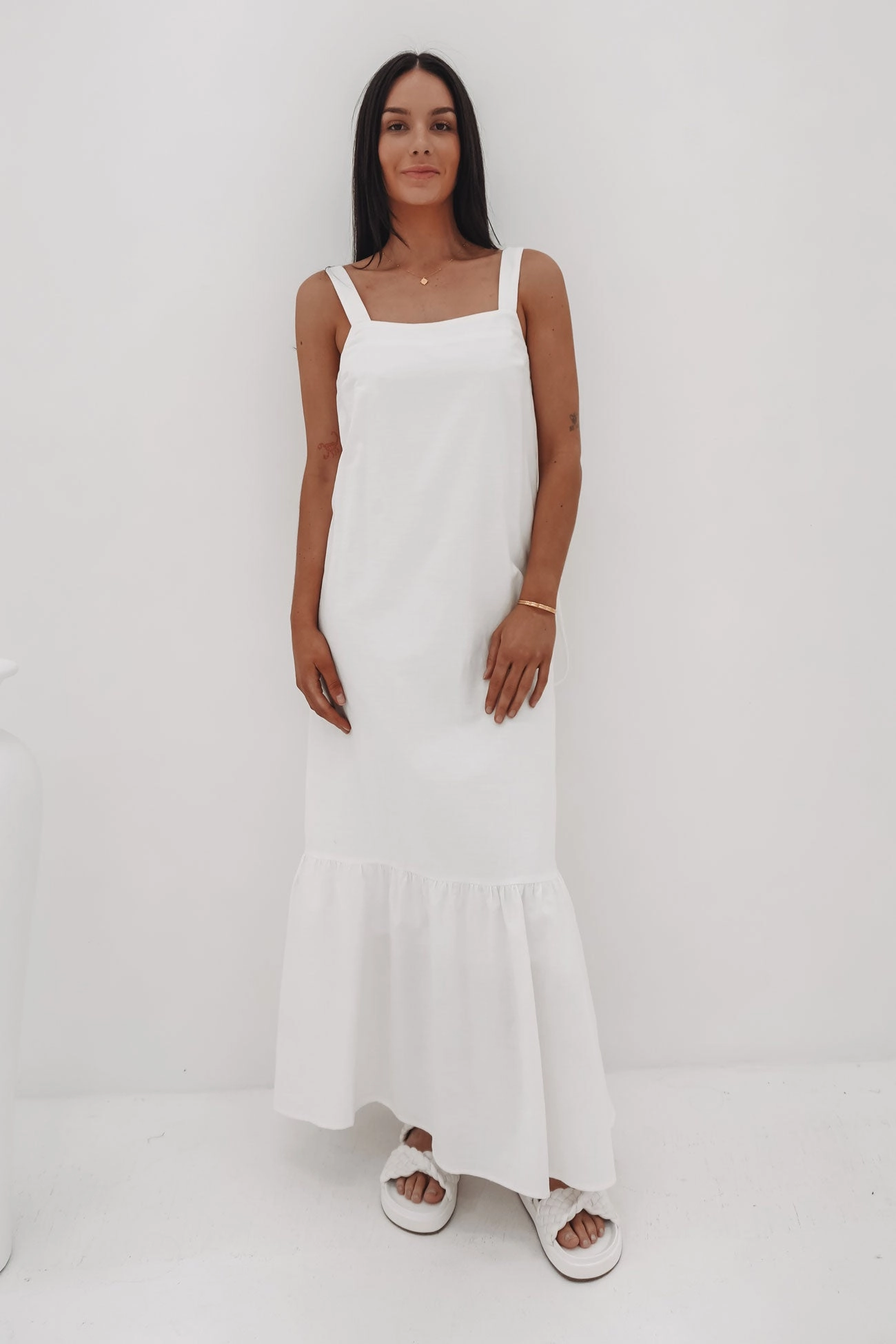 varley sale Willa Maxi Dress White