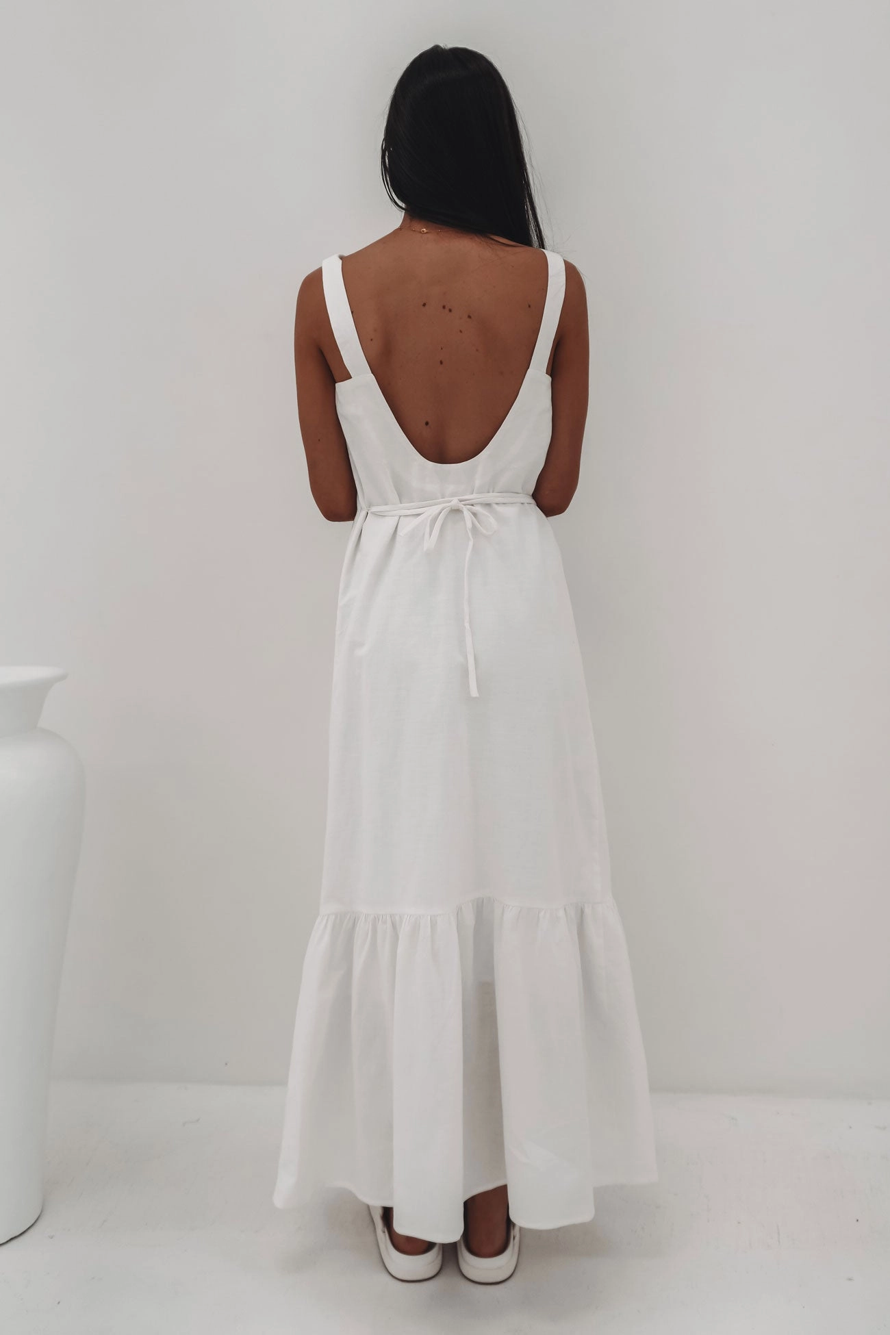 varley sale Willa Maxi Dress White