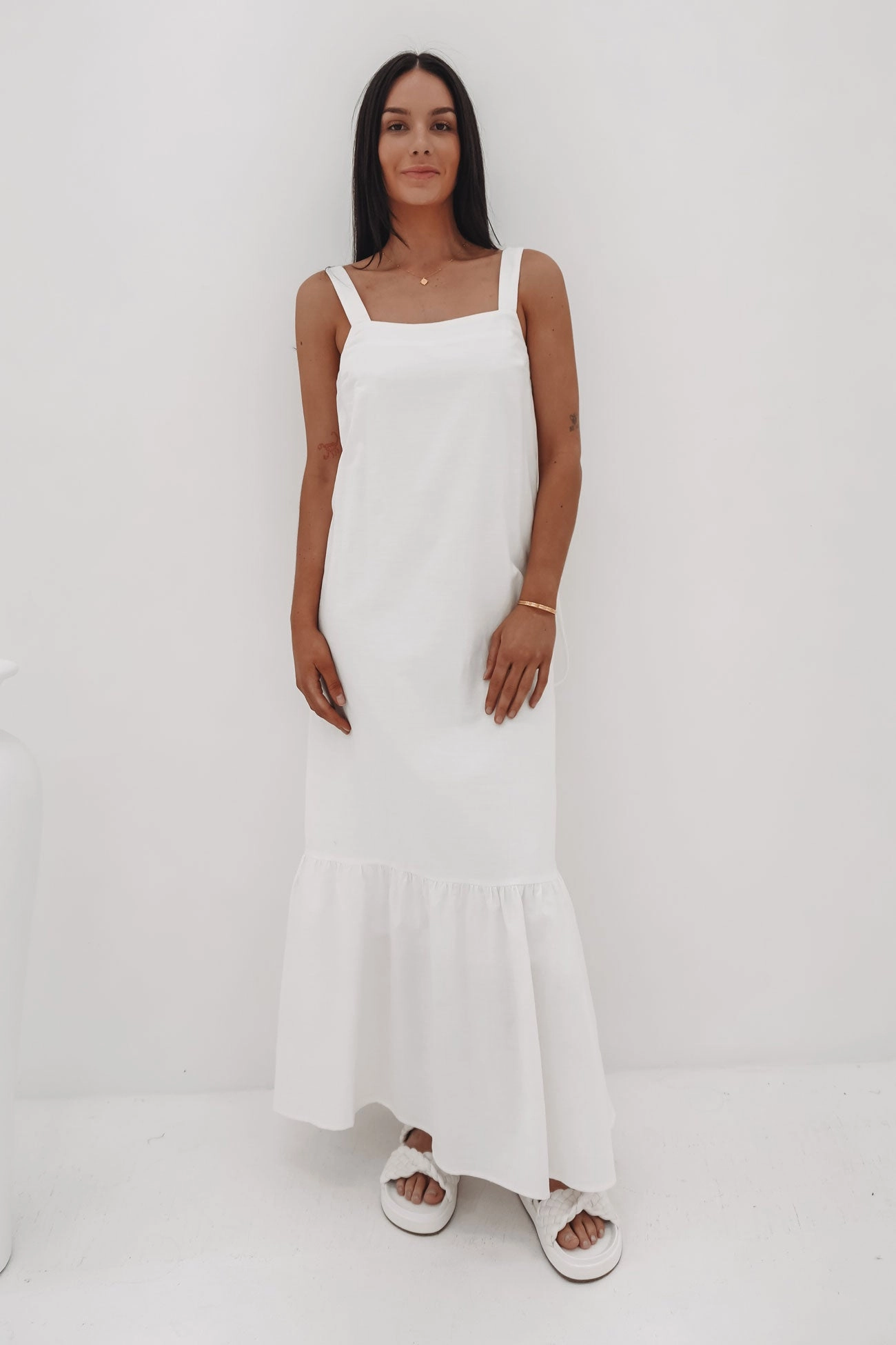 varley sale Willa Maxi Dress White