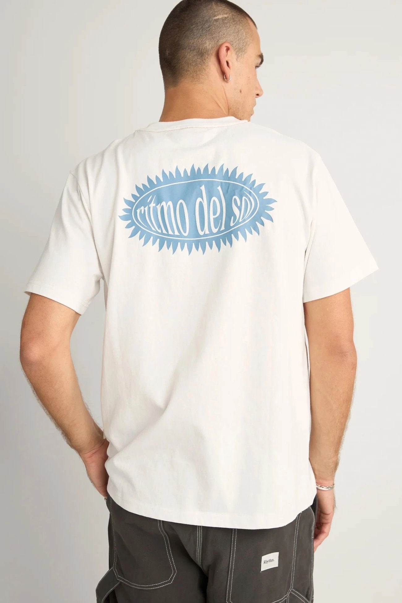 veja sale Ritmo Printed Vintage Short Sleeve T-Shirt Vintage White