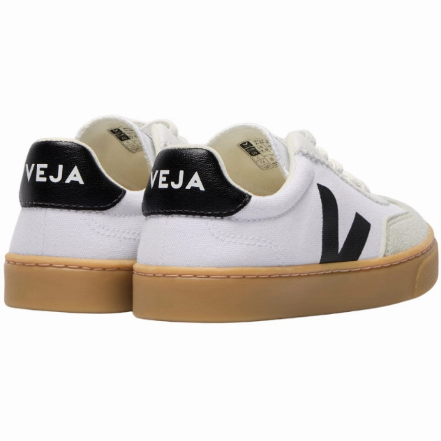 Veja White Black Small Volley Sneakers Custom shoes